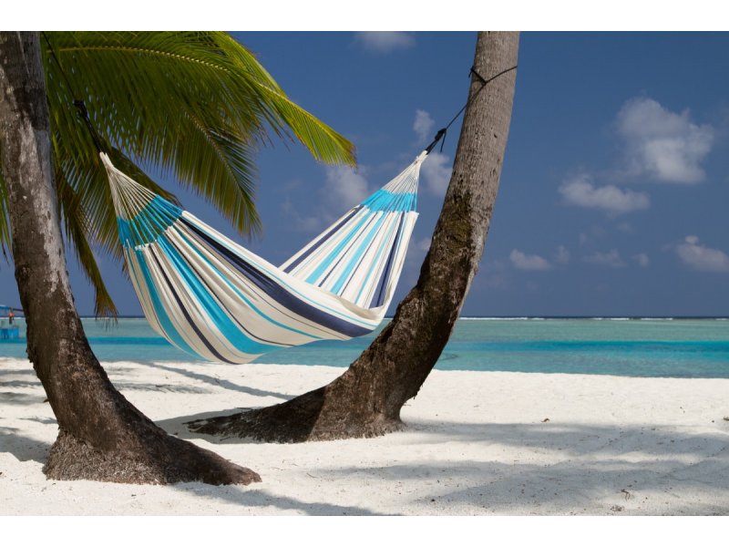 CARIBEÑA aqua blue Single Hammock